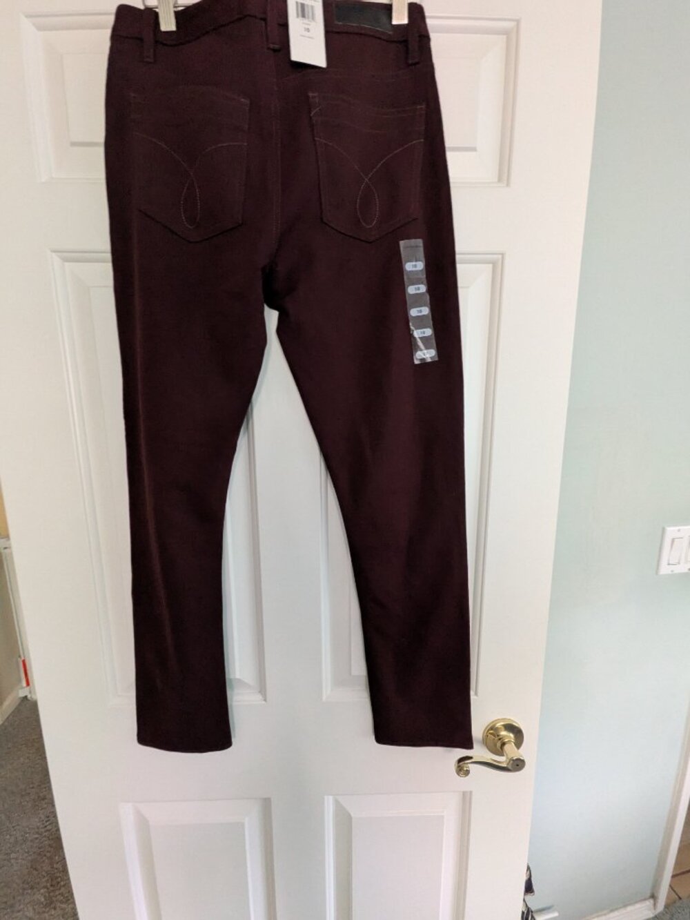 Calvin Klein Stretch Jeans Size 10 merlot NWT - Picture 6 of 7